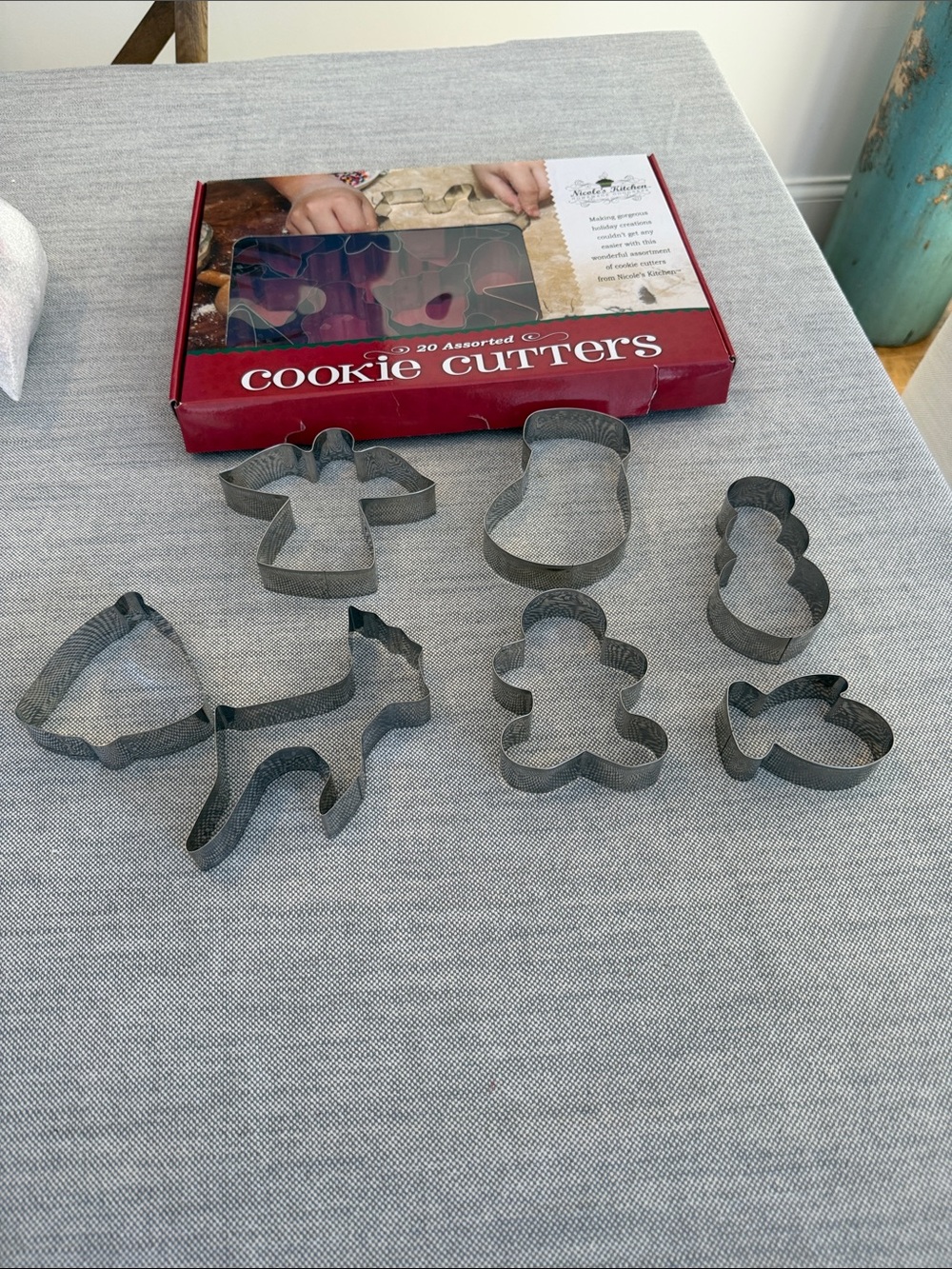 Metal Holiday christmas Cookie Cutter Set - 20 cutters